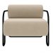 Poltrona Decorativa para Sala Industrial Kit 2 Kira Z08 Veludo Bege - Mpozenato