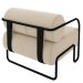 Poltrona Decorativa para Sala Industrial Kit 2 Kira Z08 Veludo Bege - Mpozenato