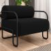 Poltrona Decorativa para Sala Industrial Kit 2 Kira Z08 Veludo Preto - Mpozenato