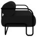 Poltrona Decorativa para Sala Industrial Kit 2 Kira Z08 Veludo Preto - Mpozenato