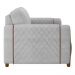Poltrona Decorativa para Sala de Estar 98cm Amaranto M22 Veludo Cinza - Mpozenato