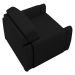 Poltrona Decorativa para Sala de Estar 98cm Amaranto M22 Veludo Preto - Mpozenato