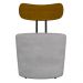 Poltrona Decorativa para Sala de Estar Redonda 53cm Le Moon M22 Veludo Cinza - Mpozenato