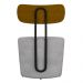 Poltrona Decorativa para Sala de Estar Redonda 53cm Le Moon M22 Veludo Cinza - Mpozenato