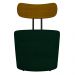 Poltrona Decorativa para Sala de Estar Redonda 53cm Le Moon M22 Veludo Verde - Mpozenato