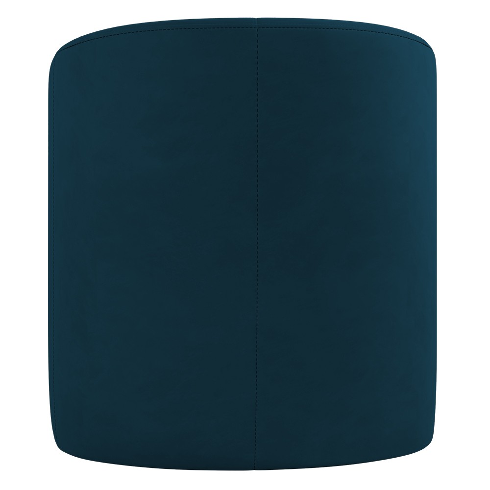 Poltrona Giratória Decorativa para Sala Dandara Z08 Veludo Azul - Mpozenato