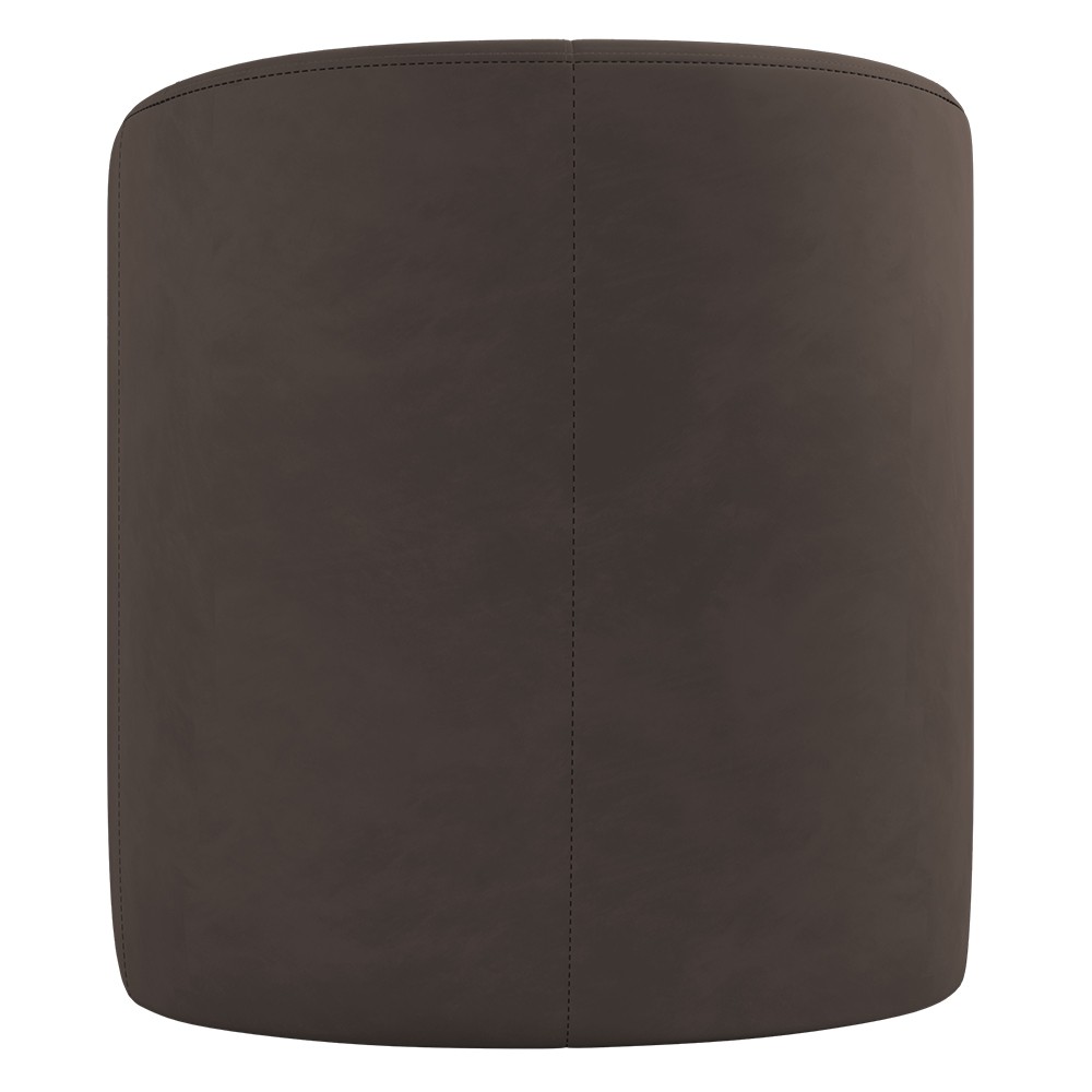 Poltrona Giratória Decorativa para Sala Dandara Z08 Veludo Marrom - Mpozenato