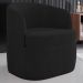 Poltrona Giratória Decorativa para Sala Dandara Z08 Veludo Preto - Mpozenato