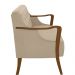 Poltrona Namoradeira 2 Lugares 135cm Capitonê Lapa M22 PU Bege - Mpozenato