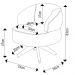Poltrona Para Sala Base Madeira Giratória Litta F05 Boucle Marrom - Mpozenato