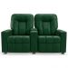 Poltrona Reclinável Para Cinema 2 Lugares Praddo FH9 PU Verde - Mpozenato