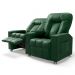 Poltrona Reclinável Para Cinema 2 Lugares Praddo FH9 PU Verde - Mpozenato