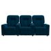 Poltrona Reclinável Para Cinema 3 Lugares Praddo FH9 Veludo Azul Marinho - Mpozenato