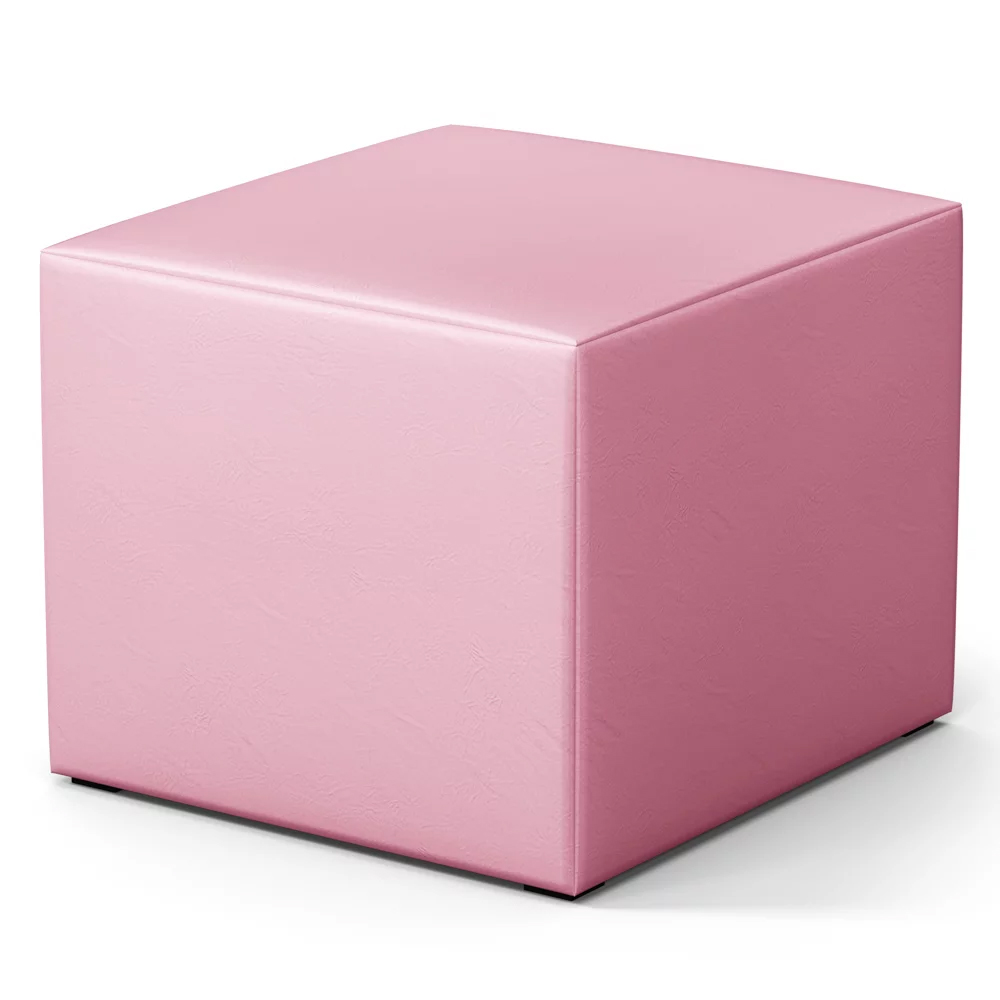 Poltrona de Amamentação e Descanso Fixa com Puff Lucy P04 Sintético Rosa - Mpozenato