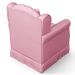 Poltrona de Amamentação e Descanso com Balanço Lucy P04 Sintético Rosa - Mpozenato