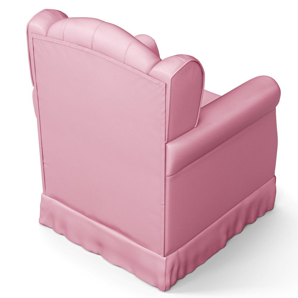 Poltrona de Amamentação e Descanso com Balanço Lucy P04 Sintético Rosa - Mpozenato