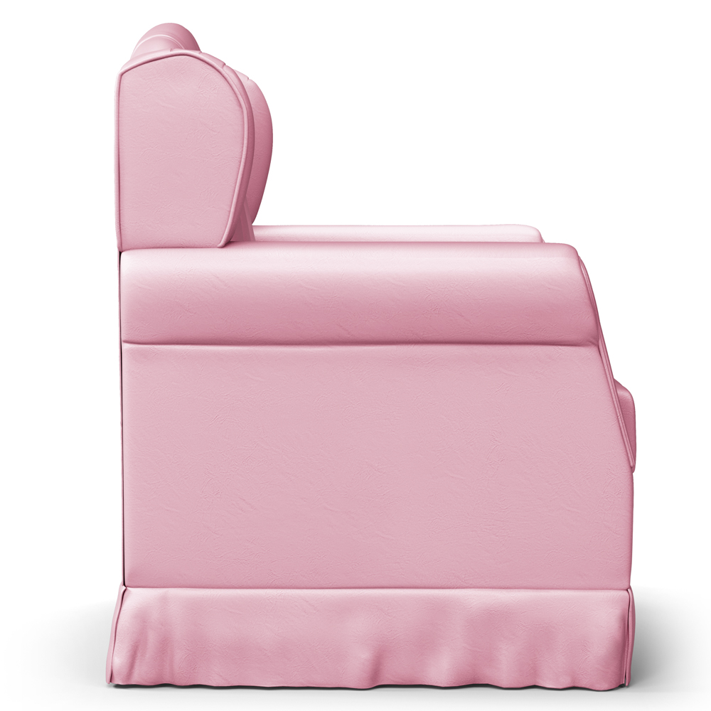 Poltrona de Amamentação e Descanso com Balanço Lucy P04 Sintético Rosa - Mpozenato