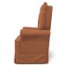 Poltrona de Amamentação e Descanso com Balanço e Puff Laís G05 Veludo Terracota - Mpozenato
