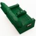 Poltrona de Cinema Reclinável 2 Lugares Baú USB Mallie FH9 PU Verde Musgo - Mpozenato