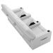 Poltrona de Cinema Reclinável 3 Lugares Baú USB Mallie FH9 PU Branco - Mpozenato