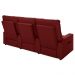 Poltrona de Cinema Reclinável 3 Lugares Baú USB Mallie FH9 Veludo Vermelho - Mpozenato