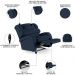 Poltrona do Papai Reclinável Kalie Controle Power Elétrico FH9 PU Azul - Mpozenato