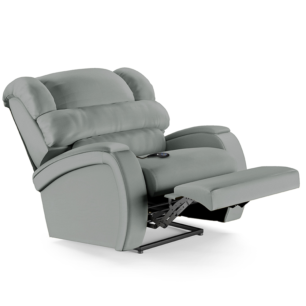 Poltrona do Papai Reclinável Kalie Controle Power Elétrico FH9 PU Cinza - Mpozenato
