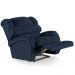 Poltrona do Papai Reclinável Kalie Controle Power Elétrico USB FH9 PU Azul - Mpozenato
