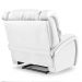 Poltrona do Papai Reclinável Kalie Controle Power Elétrico USB FH9 PU Branco - Mpozenato