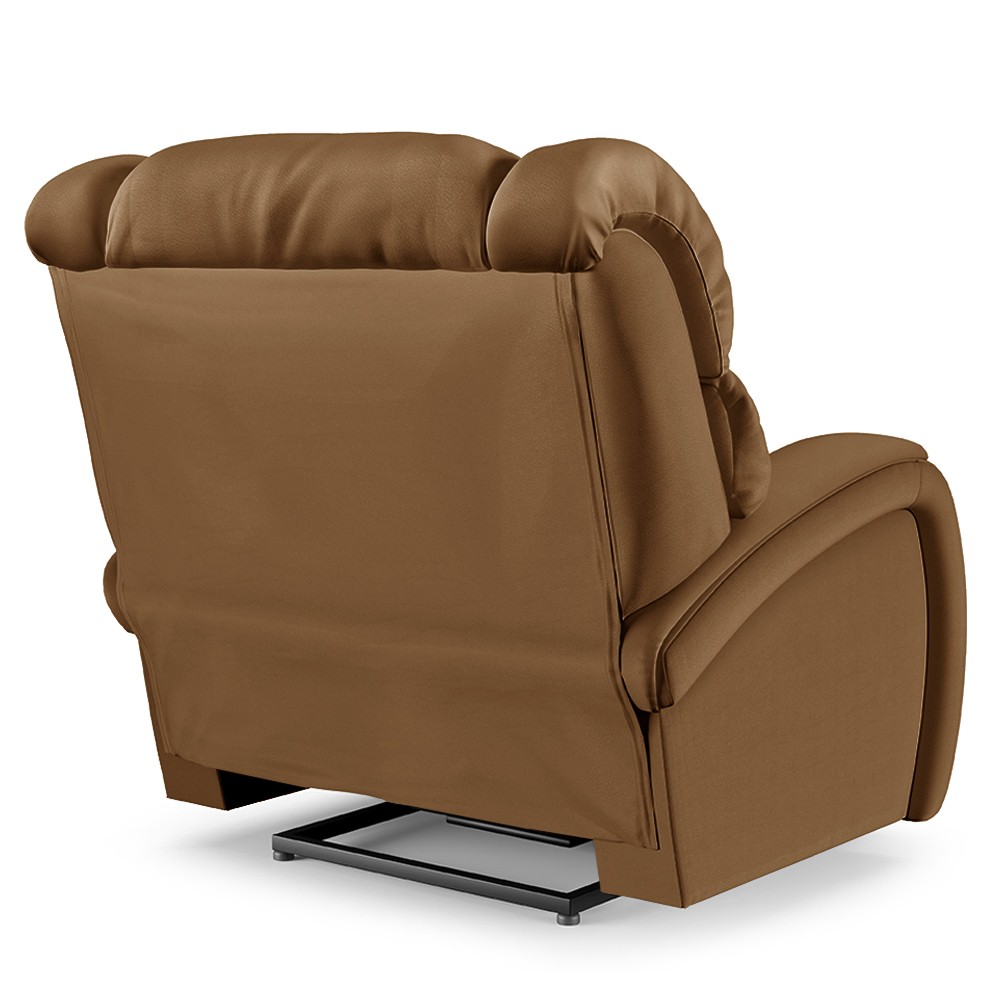 Poltrona do Papai Reclinável Kalie Controle Power Elétrico USB FH9 PU Caramelo - Mpozenato