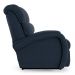 Poltrona do Papai Reclinável Kalie Controle Power Elétrico USB FH9 Veludo Azul - Mpozenato
