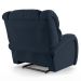 Poltrona do Papai Reclinável Kalie Controle Power Elétrico USB FH9 Veludo Azul - Mpozenato