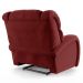 Poltrona do Papai Reclinável Kalie Controle Power Elétrico USB FH9 Veludo Vermelho - Mpozenato