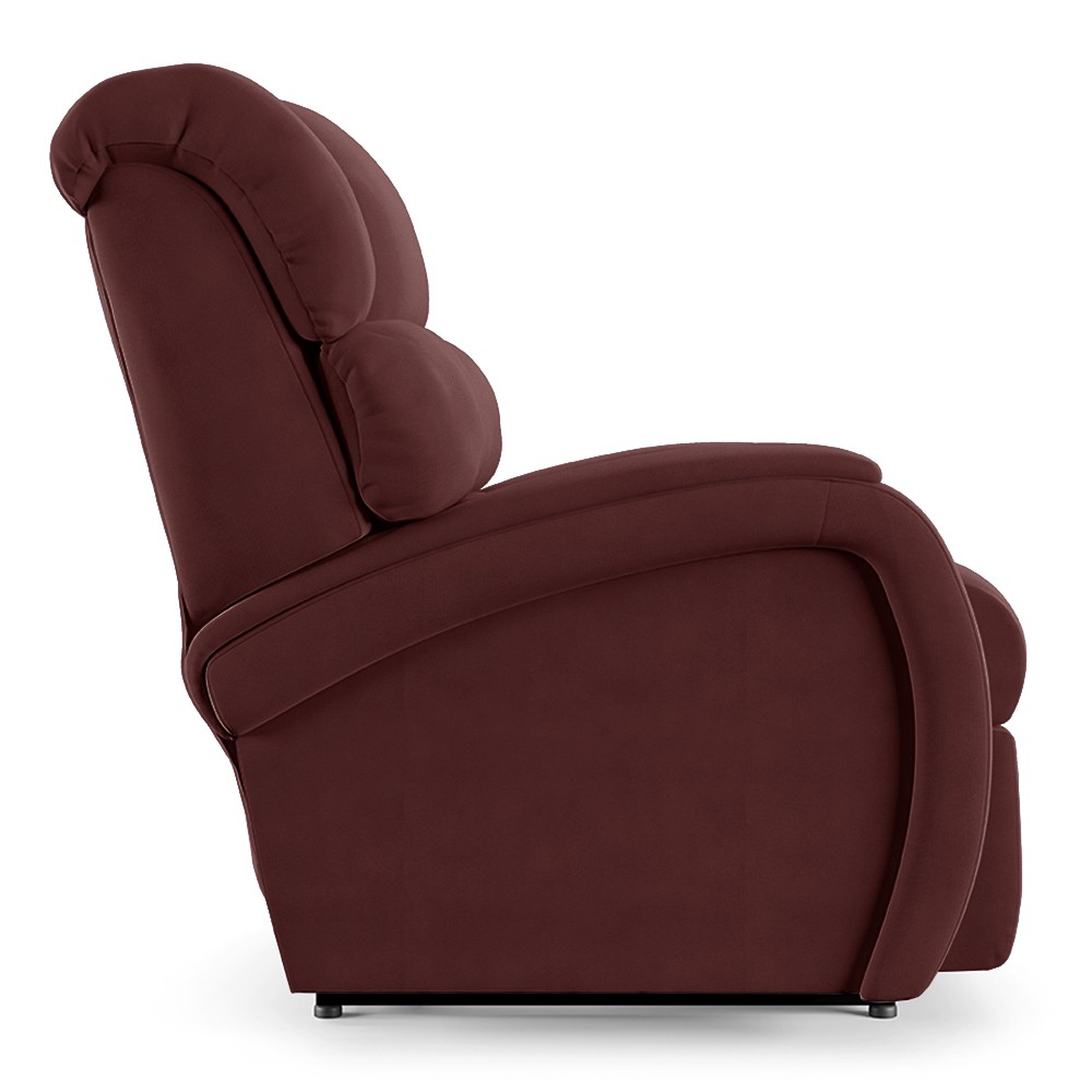 Poltrona do Papai Reclinável Kalie Controle Power Elétrico USB FH9 Veludo Vinho - Mpozenato