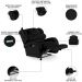 Poltrona do Papai Reclinável Kalie Elétrica Botão LED FH9 PU Preto - Mpozenato