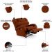 Poltrona do Papai Reclinável Kalie Elétrica Botão LED FH9 Veludo Terracota - Mpozenato