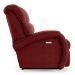 Poltrona do Papai Reclinável Kalie Elétrica Botão LED FH9 Veludo Vermelho - Mpozenato