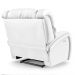 Poltrona do Papai Reclinável Kalie Elétrica Botão LED Massagem FH9 PU Branco - Mpozenato