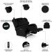 Poltrona do Papai Reclinável Kalie Elétrica Botão LED Massagem FH9 PU Preto - Mpozenato