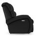 Poltrona do Papai Reclinável Kalie Elétrica Botão LED Massagem FH9 PU Preto - Mpozenato