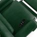Poltrona do Papai Reclinável Kalie Elétrica Botão LED Massagem FH9 PU Verde Musgo - Mpozenato
