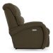 Poltrona do Papai Reclinável Kalie Elétrica Botão LED Massagem FH9 Veludo Capuccino - Mpozenato