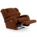 Poltrona do Papai Reclinável Kalie Elétrica Botão LED Massagem FH9 Veludo Terracota - Mpozenato