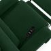 Poltrona do Papai Reclinável Kalie Elétrica Botão LED Massagem FH9 Veludo Verde - Mpozenato