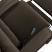 Poltrona do Papai Reclinável Kalie Elevação Lift Elétrico FH9 PU Marrom - Mpozenato
