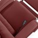 Poltrona do Papai Reclinável Kalie Elevação Lift Elétrico FH9 PU Vermelho - Mpozenato