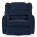 Poltrona do Papai Reclinável Kalie Glider Giratória FH9 PU Azul - Mpozenato