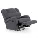 Poltrona do Papai Reclinável Kalie Glider Giratória FH9 Veludo Cinza - Mpozenato