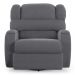 Poltrona do Papai Reclinável Kalie Glider Giratória FH9 Veludo Cinza - Mpozenato
