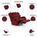 Poltrona do Papai Reclinável Kalie Glider Giratória FH9 Veludo Vermelho - Mpozenato